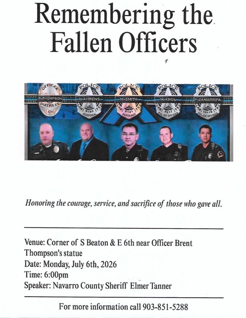 Remembering the Fallen Officers